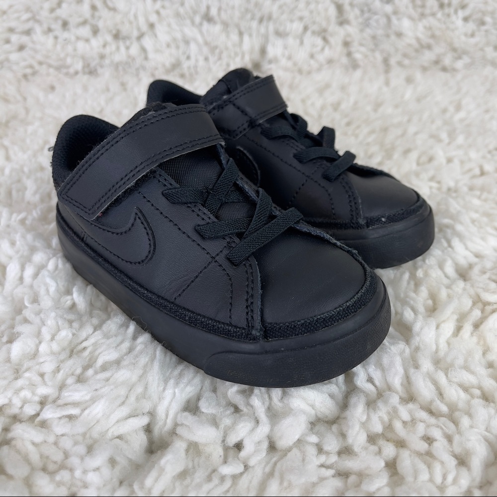 Nike Court Legacy Toddler Size 8C Black Shoes Sneakers DA5382 002